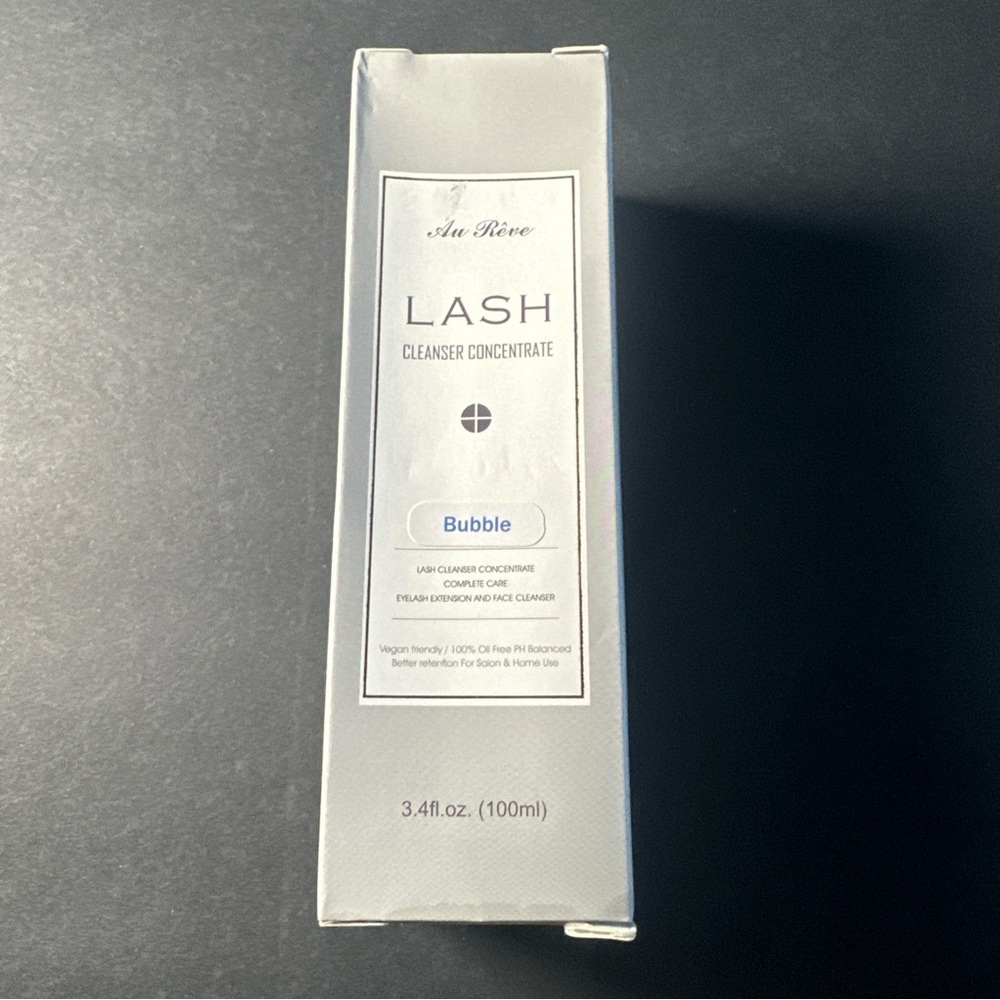 Lash Shampoo Cleanser Concentrate Bubble Scent  Au Reve 3.4FL Oz Exp  08.12.26